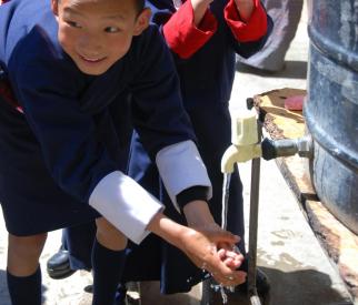 Handwashing in Bhutan