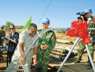 Chinese Water Supply Regiment in Darfur. Photo: PLA Daily.