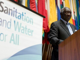 H.E. John Agyekum Kufuor - Former President of Ghana and Chair of Sanitation and Water for All