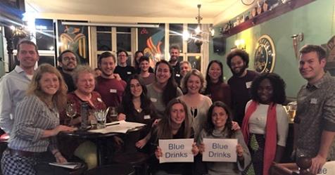 Participants at the inaugural Blue Drinks The Hague Edition, March 2018
