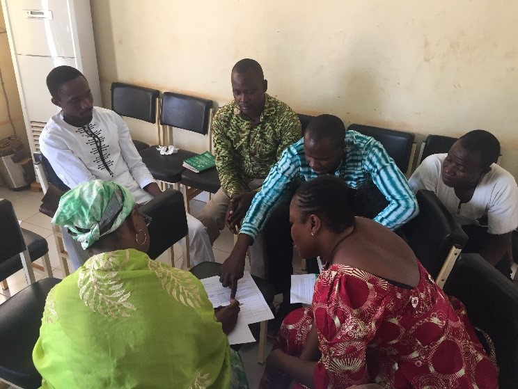 Disseminating EWI findings in Banfora, Burkina Faso