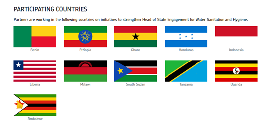 Participating countries that work on the Heads of States Initiatives (in alphabetical order).